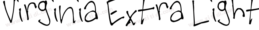 Virginia Extra Light字体转换